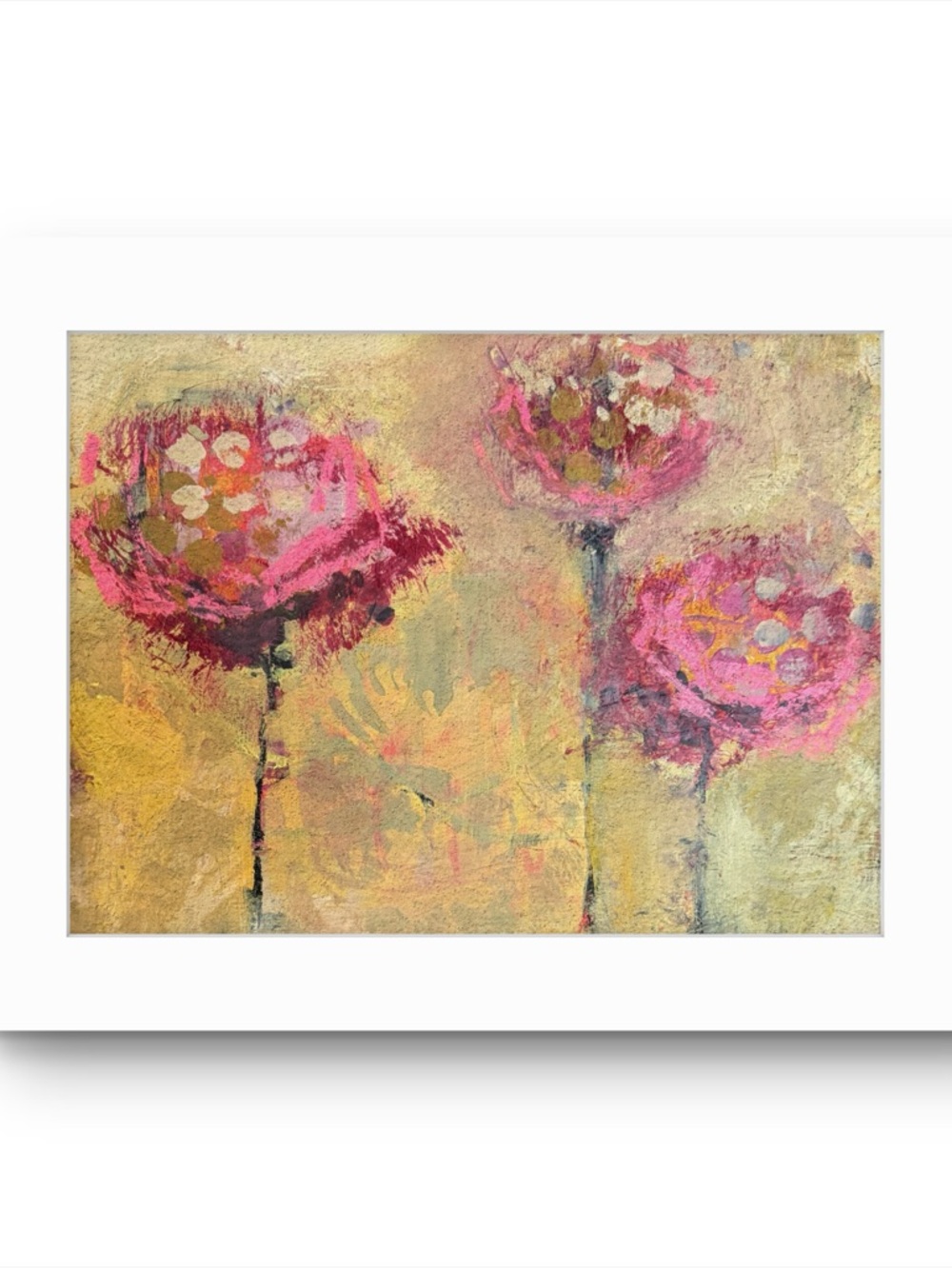 Abstract Pink Floral Wall Art by Michelle Werl
